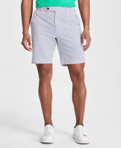 Club Room Men's Seersucker Shorts, Created For Macy's In Basic Navy