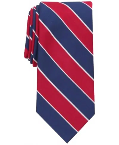 Club Room Men's Shore Stripe Tie In Red In Multi