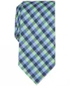 Club Room Men's Silva Check Tie In Mint In Blue