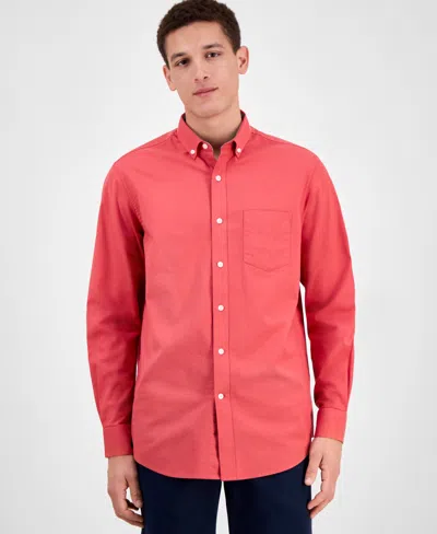 Club Room Men's Solid Oxford Shirt, Exclusively At Macy's In Melone