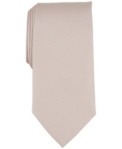 Club Room Men's Solid Tie, Created For Macy's In Taupe