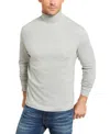 Club Room Men's Solid Turtleneck Shirt, Created For Macy's In Gray