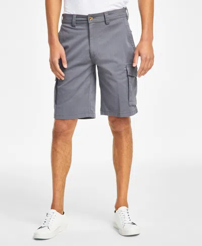 Club Room Men's Stretch Cargo Shorts, Created For Macy's In Shadow Ground