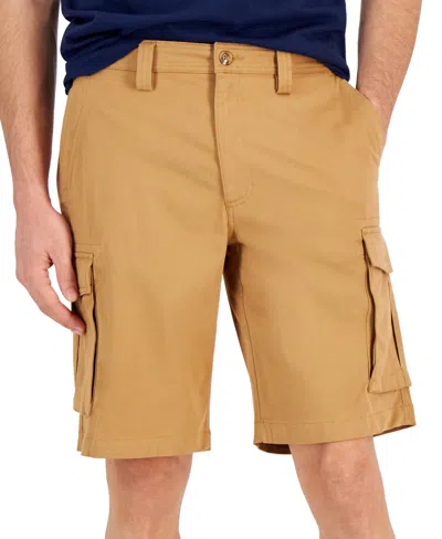 Club Room Men's Stretch Cargo Shorts, Created For Macy's In Taupe Flash