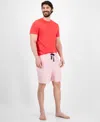 Club Room Men's Stripe Pajama Set, Exclusively At Macy's In Pink