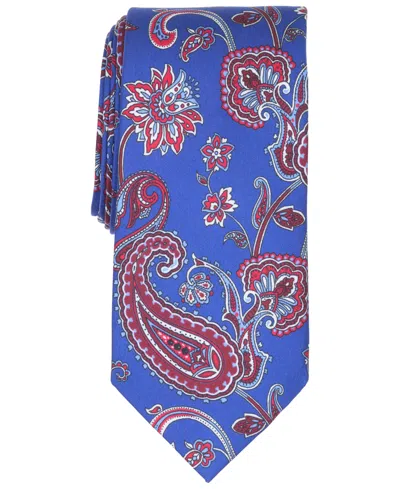 Club Room Men's Tacoma Classic Design Silk Tie, Macy's Exclusive In Blue