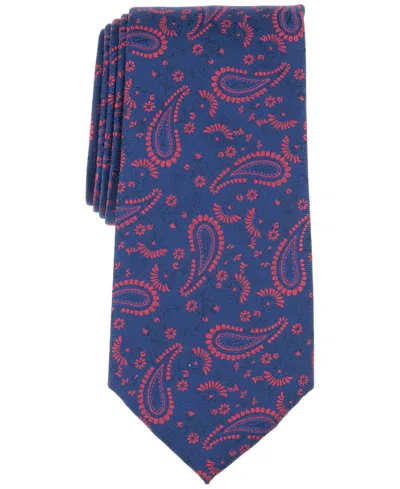Club Room Men's Tenet Paisley Tie, Exclusively At Macy's In Red
