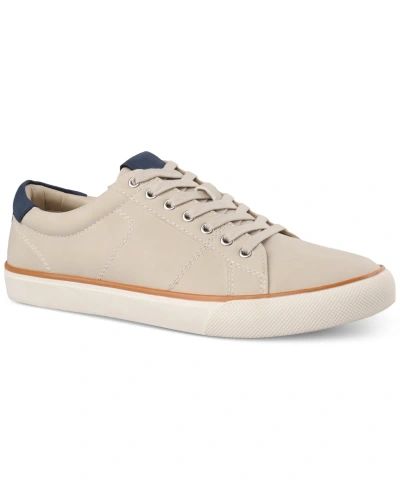 Club Room Men's Dominic Tennis Style Sneaker, Created For Macy's In Beige