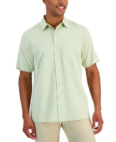 Club Room Men's Textured Shirt, Created For Macy's In Lint