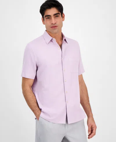 Club Room Men's Textured Shirt, Created For Macy's In Roxxy Grap