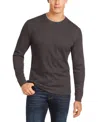 Club Room Men's Thermal Crewneck Shirt, Created For Macy's In Pine Grove