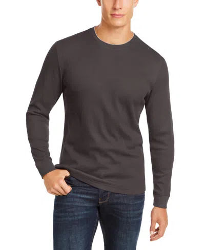 Club Room Men's Thermal Crewneck Shirt, Created For Macy's In Pine Grove