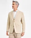 Club Room Men's Varsity-inspired Unstructured Blazer, Created For Macy's In Neutral