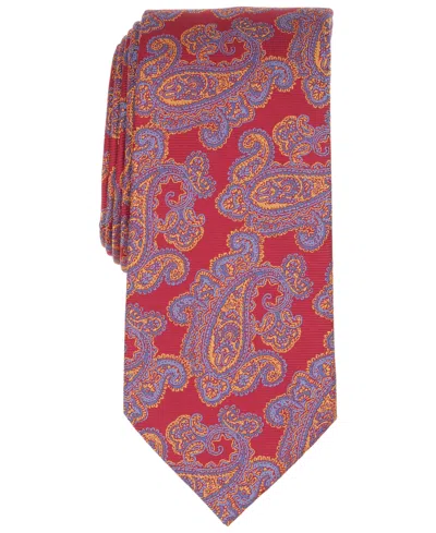 Club Room Men's Venturi Paisley Pattern Tie, Macy's Exclusive In Orange