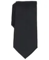 Club Room Men's Warren Stripe Solid Tie, Macy's Exclusive In Black