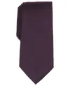 Club Room Men's Warren Stripe Solid Tie, Macy's Exclusive In Purple