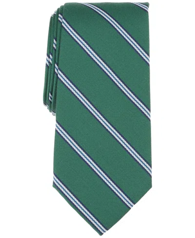 Club Room Men's Whalers Stripe Tie, Exclusively At Macy's In Green