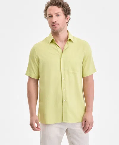 Club Room Men's Wicker Silk, Created For Macy's In Green