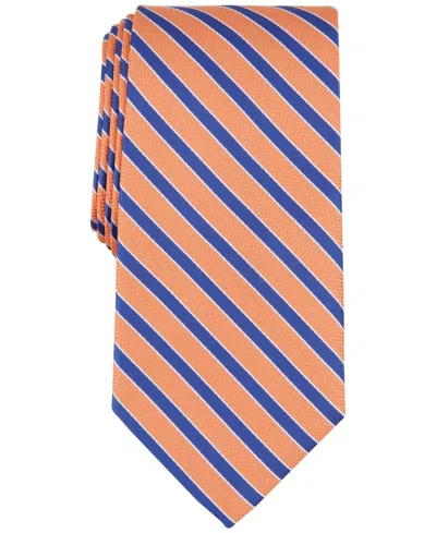 Club Room Men's Willard Stripe Tie, Created For Macy's In Orange