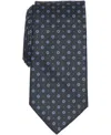 Club Room Men's Windham Floral Neat Pattern Tie, Macy's Exclusive In Black