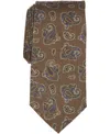 Club Room Men's Windsor Paisley Pattern Tie, Macy's Exclusive In Gold