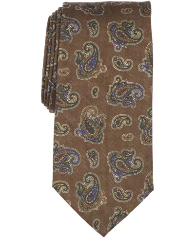 Club Room Men's Windsor Paisley Pattern Tie, Macy's Exclusive In Gold