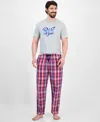 Club Room Men's Woven Plaid Pants, Exclusively At Macy's In Blue