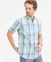 Club Room Men's Woven Plaid Shirt, Exclusively At Macy's In Multi