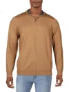 CLUB ROOM MENS 1/2 ZIP KNIT PULLOVER SWEATER