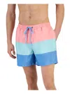 Club Room Men's Colorblocked 5" Swim Shorts, Created For Macy's In Pink