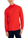 Club Room Men's Solid Turtleneck Shirt, Created For Macy's In Red