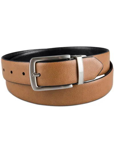 Club Room Men's Reversible Dress Belt, Created For Macy's In Tan,black