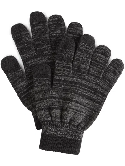 Club Room Mens Heathered Warm Winter Gloves In Grey