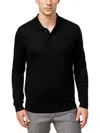 CLUB ROOM MENS MERINO WOOL BLEND POLO PULLOVER SWEATER