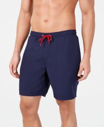 Club Room Mens Quick Dry Performance Solid 5 7 9 Swim Trunks Created For Macys In Blue