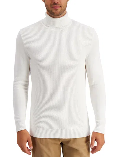Club Room Mens Textured Cotton Turtleneck Sweater In Multi
