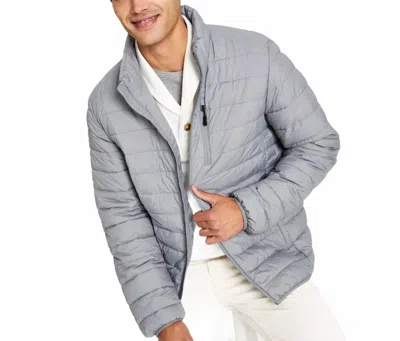 Club Room Packable Quilted Puffer Jacket In Heather Grey In Gray