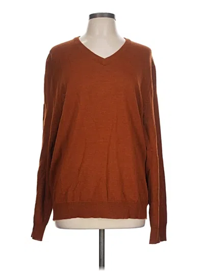 Pre-owned Club Room Pullover Sweater In Brown
