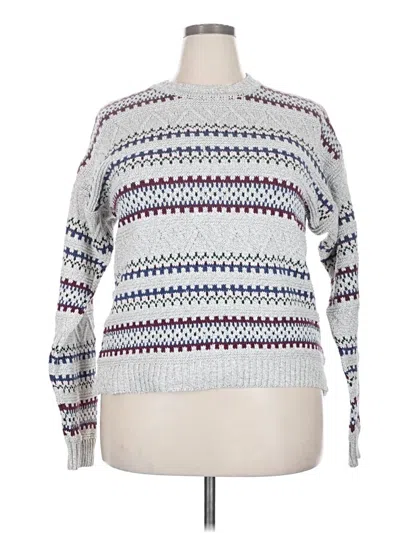 Pre-owned Club Room Pullover Sweater In White