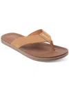 CLUB ROOM RILEY MENS CUSHIONED FOOTBED MAN MADE THONG SANDALS