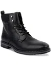 CLUB ROOM WESTIN MENS FAUX LEATHER LACE-UP ANKLE BOOTS