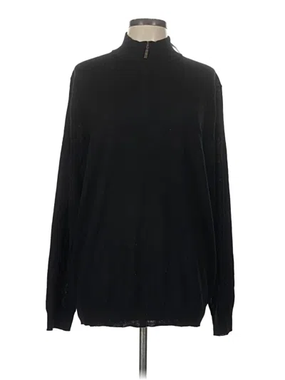 Club Room Wool Pullover Sweater In Black