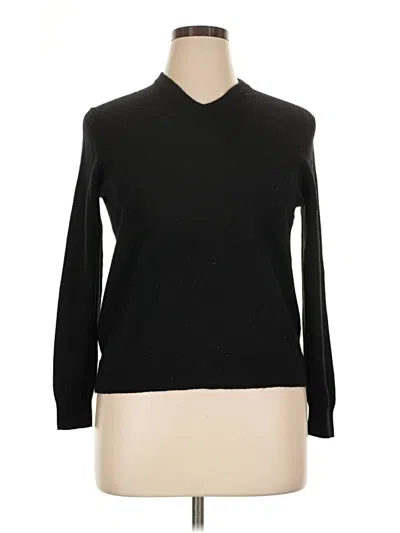 Pre-owned Club Room Wool Pullover Sweater In Black