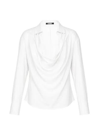 Club21 Collection Juliette Cowl-neck Top In White