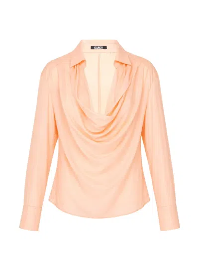 Club21 Collection Juliette Draped Top In Pink