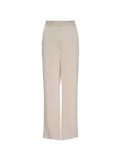 Club21 Collection Satin Back Crepe Margot Woven Pants In Brown