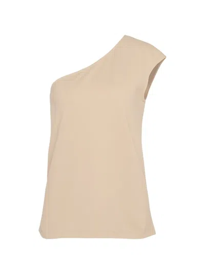 Club21 Collection One-shoulder Top In Neutral
