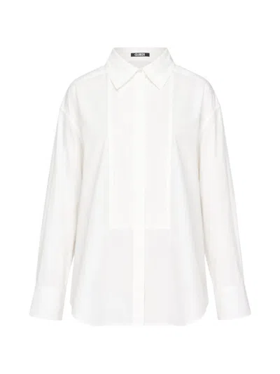 Club21 Collection Pleated-bib Silk-blend Shirt In Multi