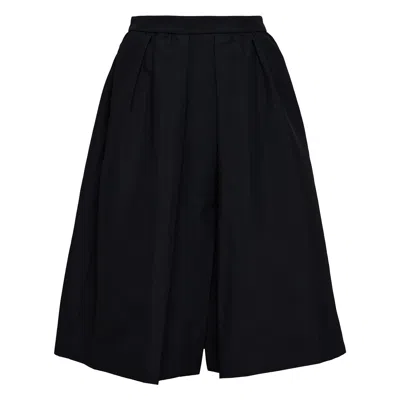 Club21 Collection Poly Fine Canvas Bubble Skirt In Black