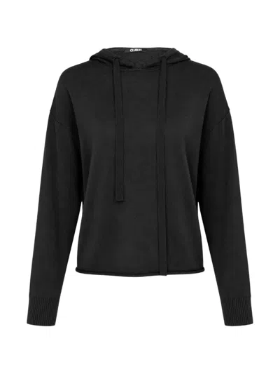 Club21 Collection Rafa Drawstring Hoodie In Black